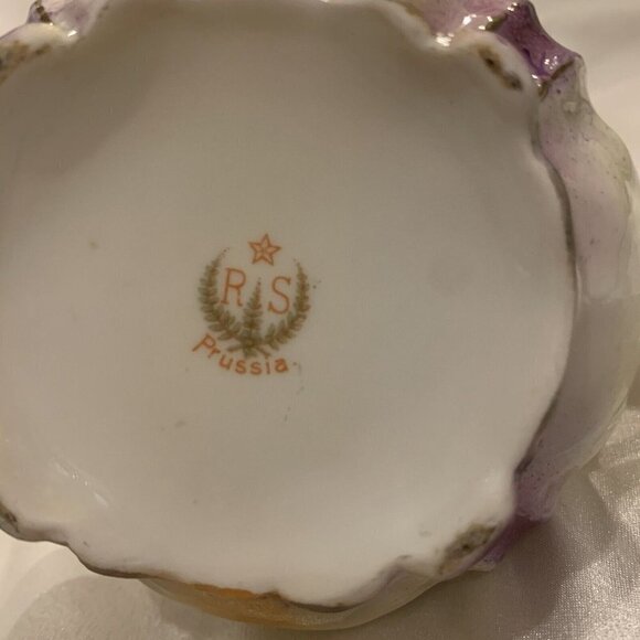 R S Prussia. Small 2.7" High Pitcher or Creamer. Hand Painted. Fired Gold. AL - Picture 9 of 9